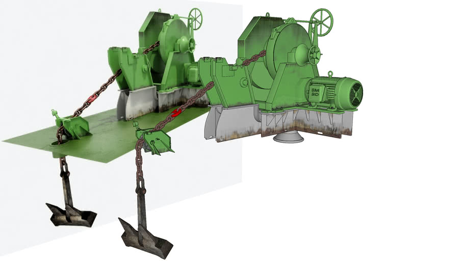 Windlass- Anchor winch | 3D Warehouse