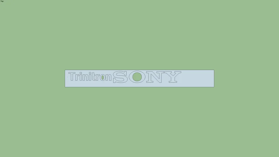 Trinitron and Sony logo | 3D Warehouse