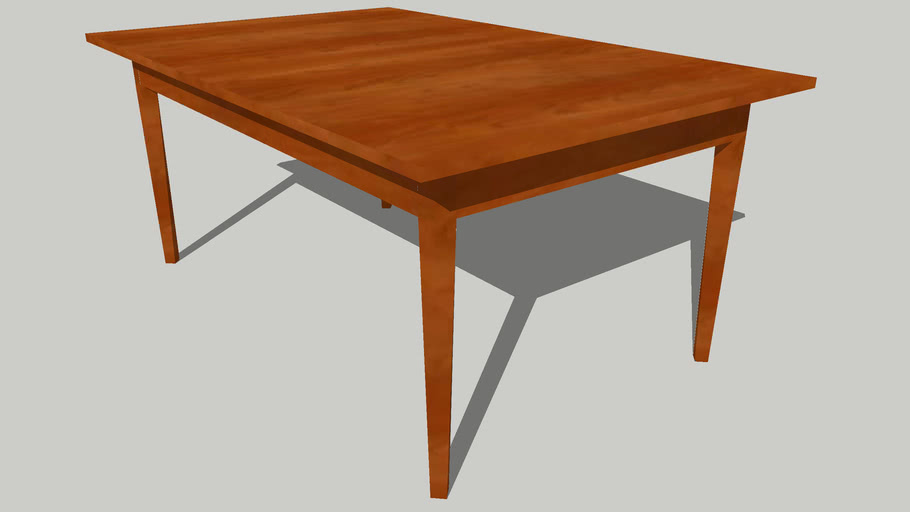 Simple wooden table | 3D Warehouse