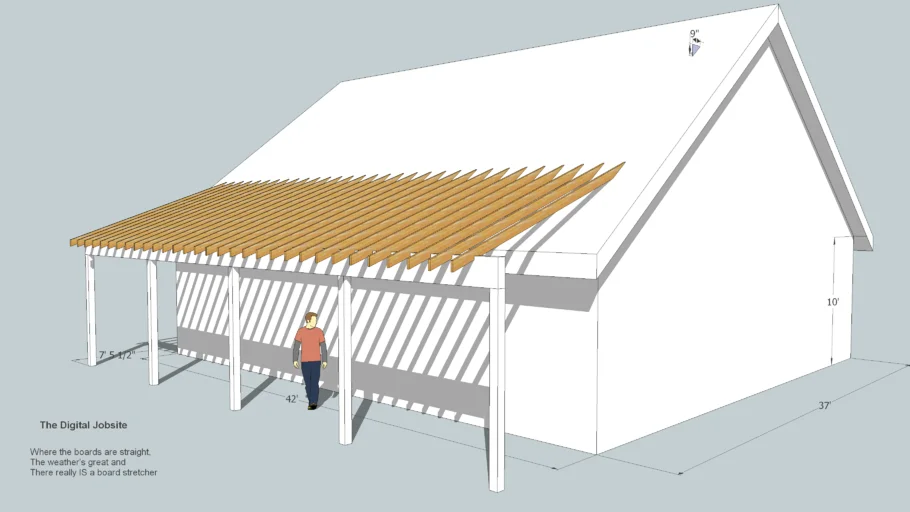 Intersecting Roof Planes Model for The Digital Jobsite Blog