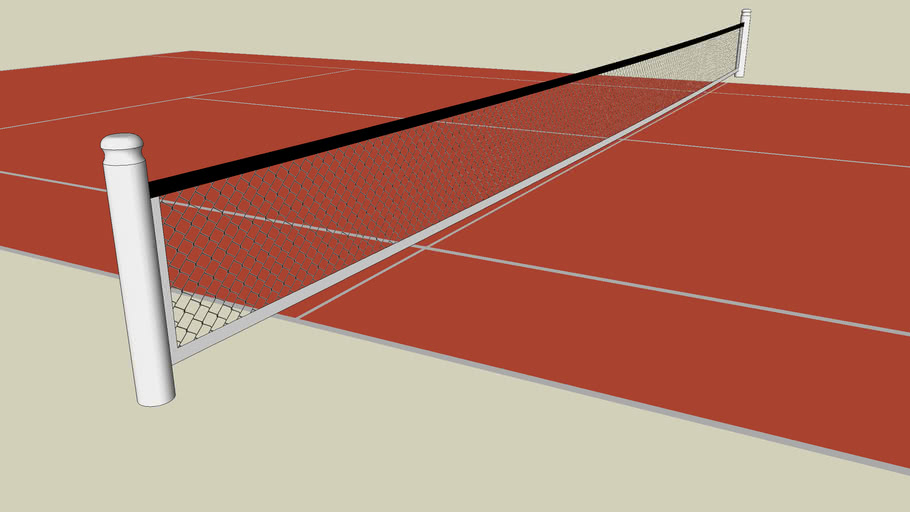 Tennis Court (gravel) 3D Warehouse