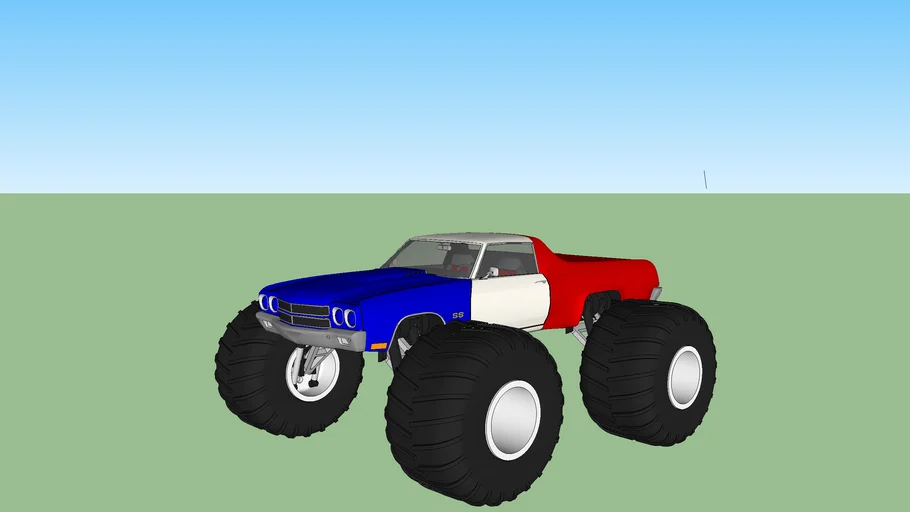 Chevy elcaminos monster truck | 3D Warehouse