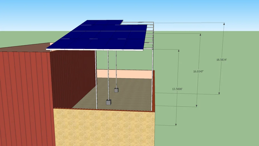 Solar panel house | 3D Warehouse