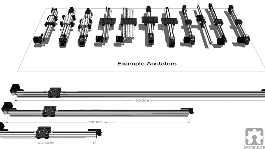 v slot linear actuator bundle