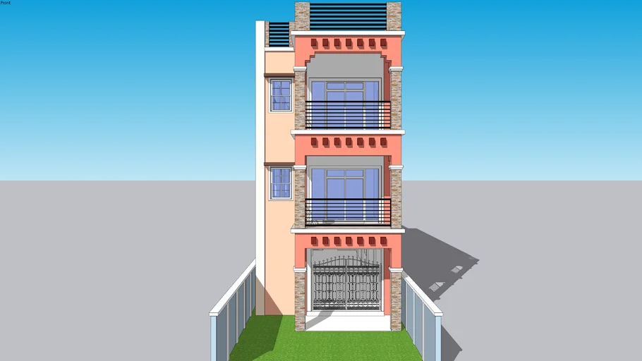 three-storey-house-3d-warehouse