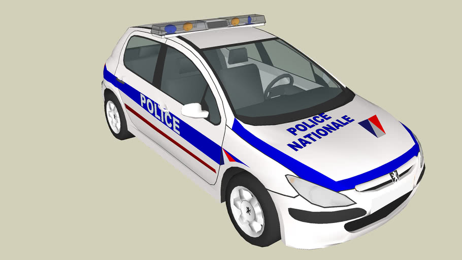 french police CRS unit pegeout 307 | 3D Warehouse