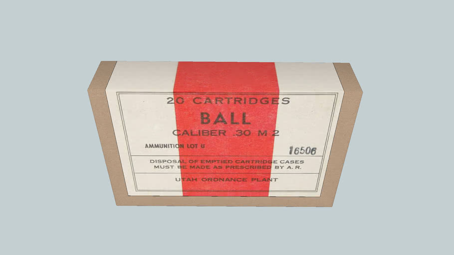 WWII Utah Ordance Plant.30-06 Springfield ammo box