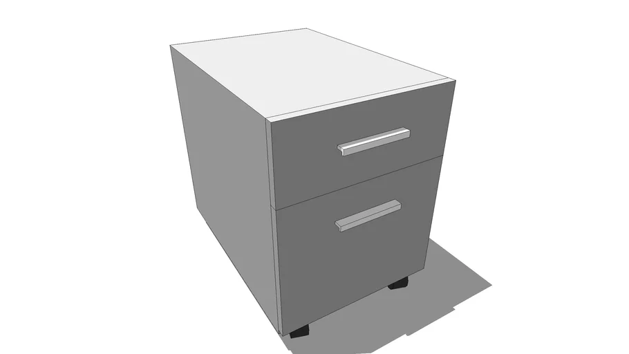 Small Filing for under desk 3D Warehouse