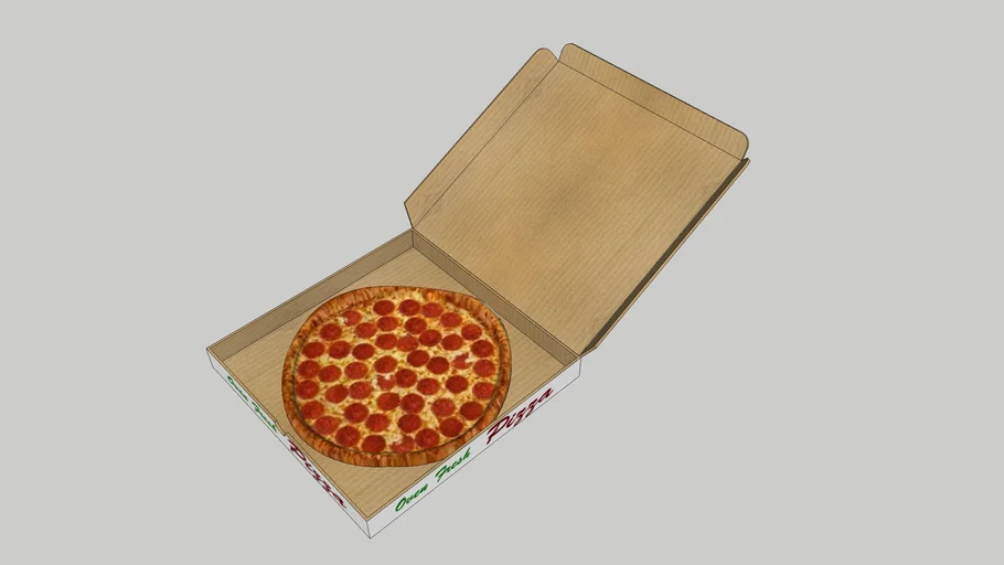 PIZZA BOX 2 (vray ready) | 3D Warehouse