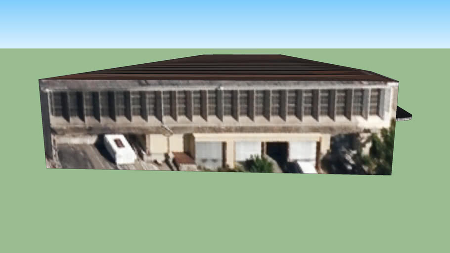 Industrial building in Lyon, France 3D Warehouse