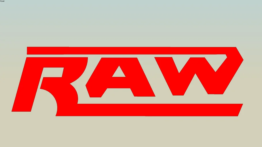 WWE Raw Logo - - 3D Warehouse