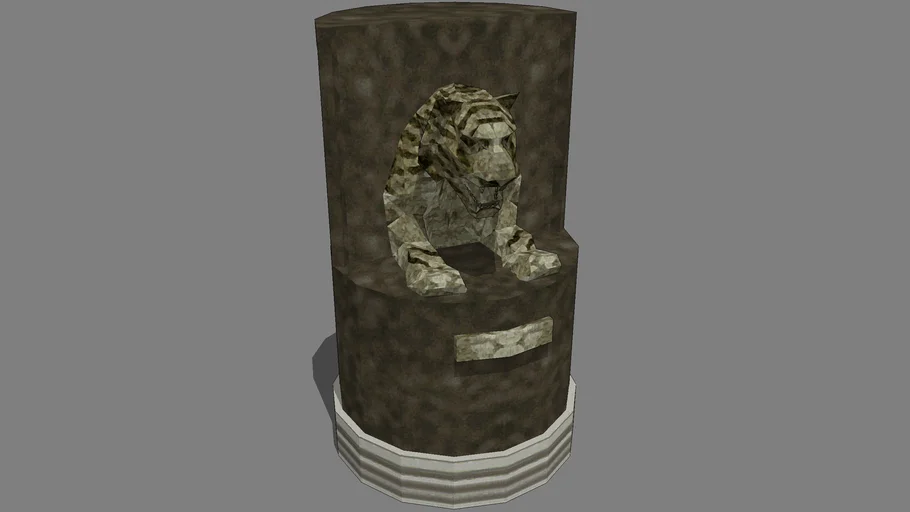 Resident Evil 1 Tiger Statue 3D Warehouse