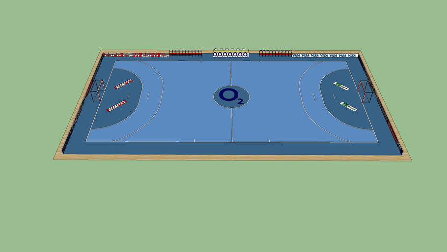 World Men's Handball Championship Handball Court 3D Warehouse