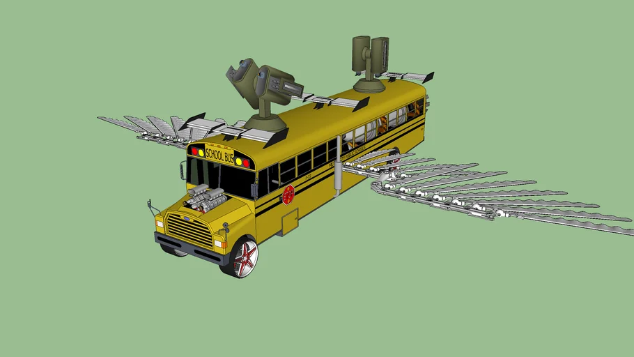 flying school bus | 3D Warehouse