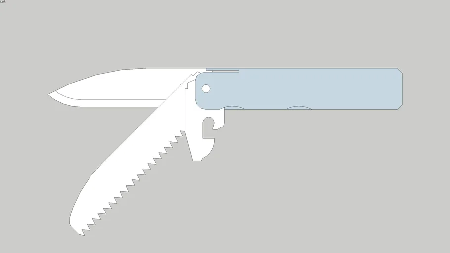 7 PocketKnife DIY складной самодельный нож - - 3D Warehouse