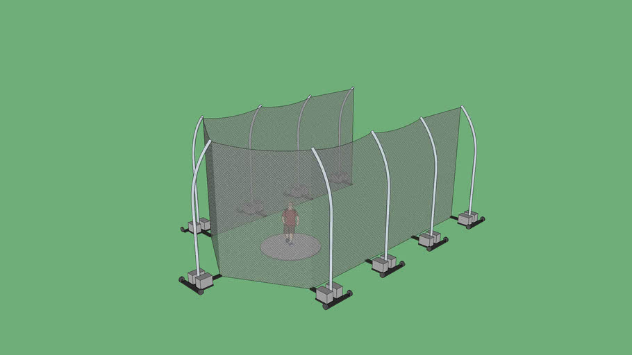 732240 Portable Discus Cage 3D Warehouse