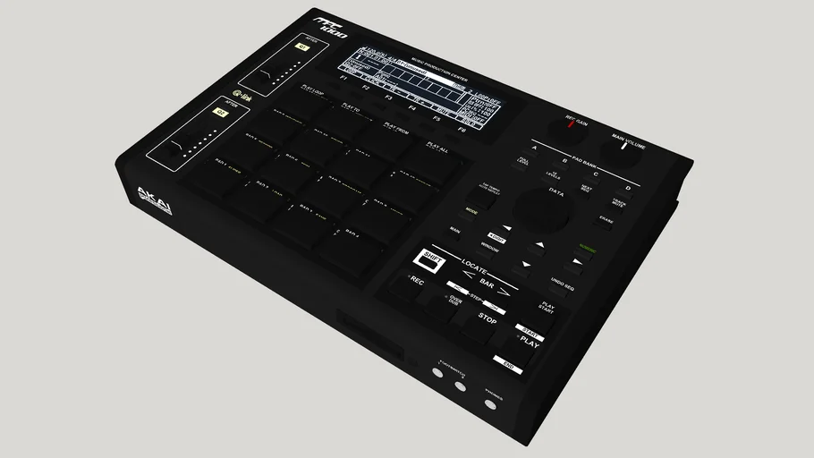 Akai MPC 1000 All black - Model - 3D Warehouse