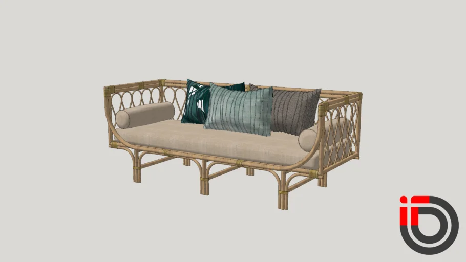 RATTAN CANE DAYBED