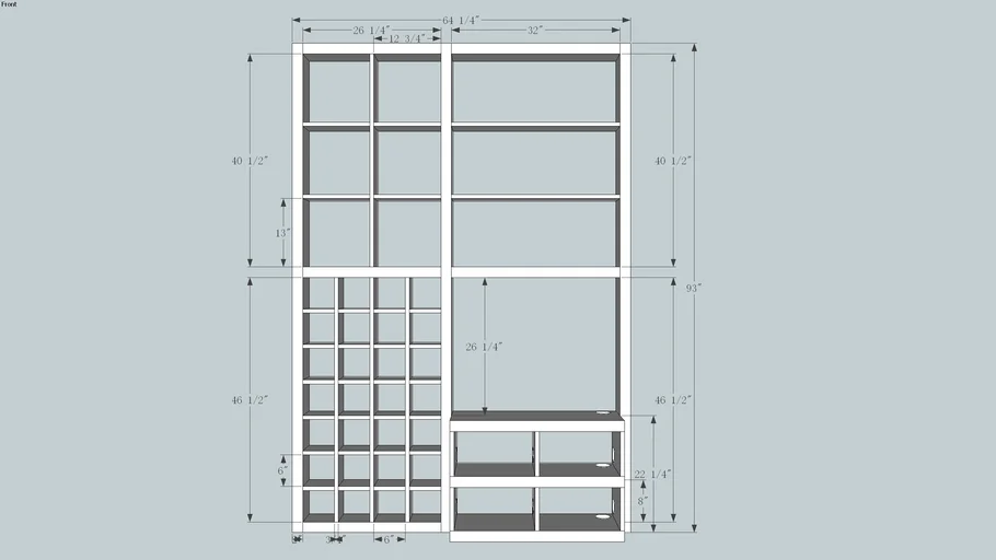 cd shelf 3D Warehouse