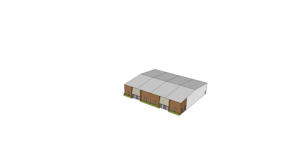 12,000 SF Flex Space Building with Brick Facade and Rear Truck Loading