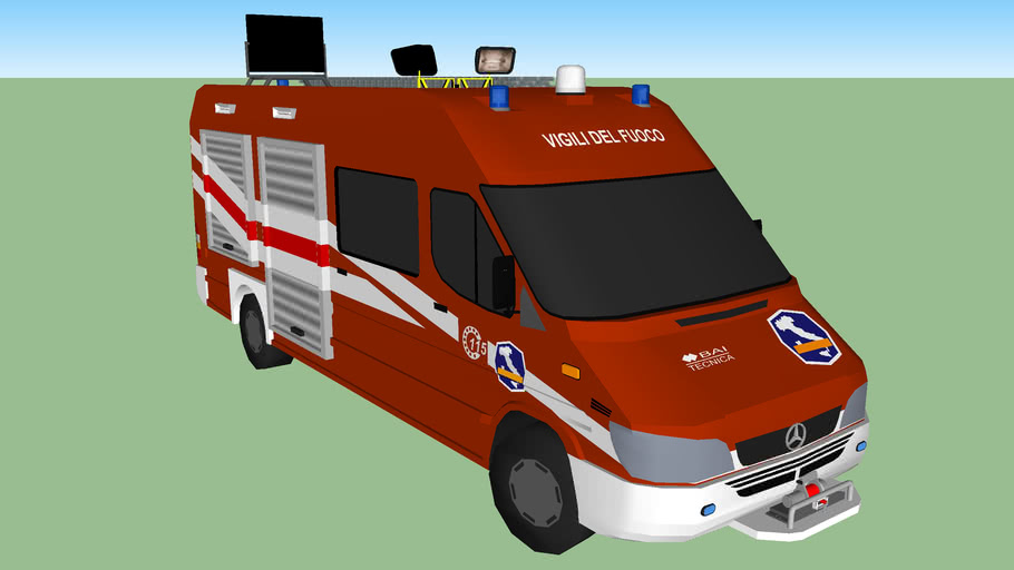 CARARAMA / HONGWELL - Camion Scala Mercedes Actros - Vigili Del Fuoco