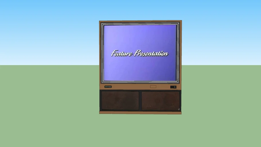 Zenith (unknown/1980's) rearprojection TV 3D Warehouse