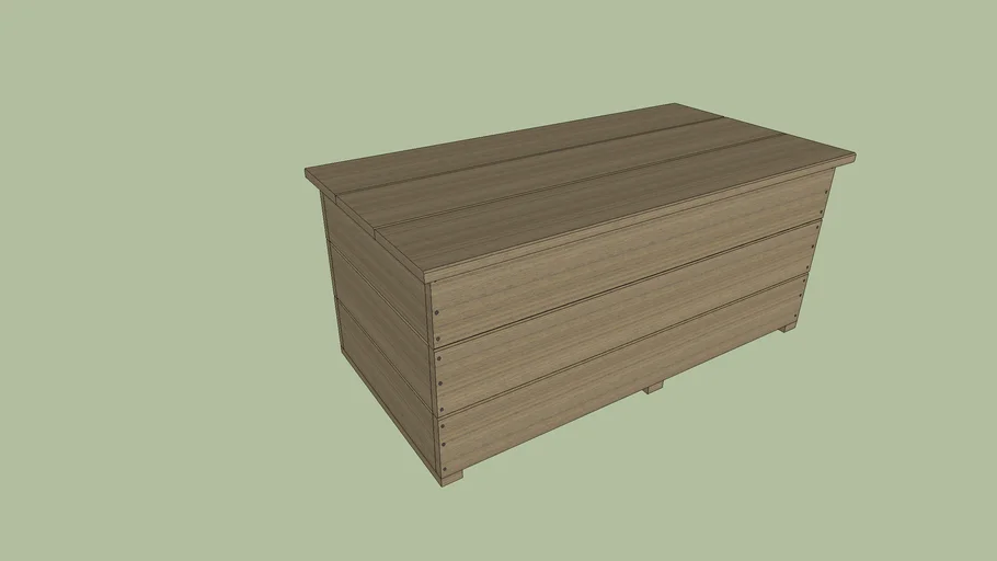 Farmhouse style Blanket Chest 3D Warehouse