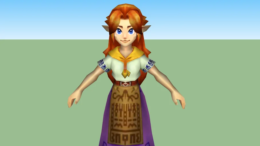 3DS - The Legend of Zelda: Ocarina of Time 3D - Malon (Adult) - The Models  Resource