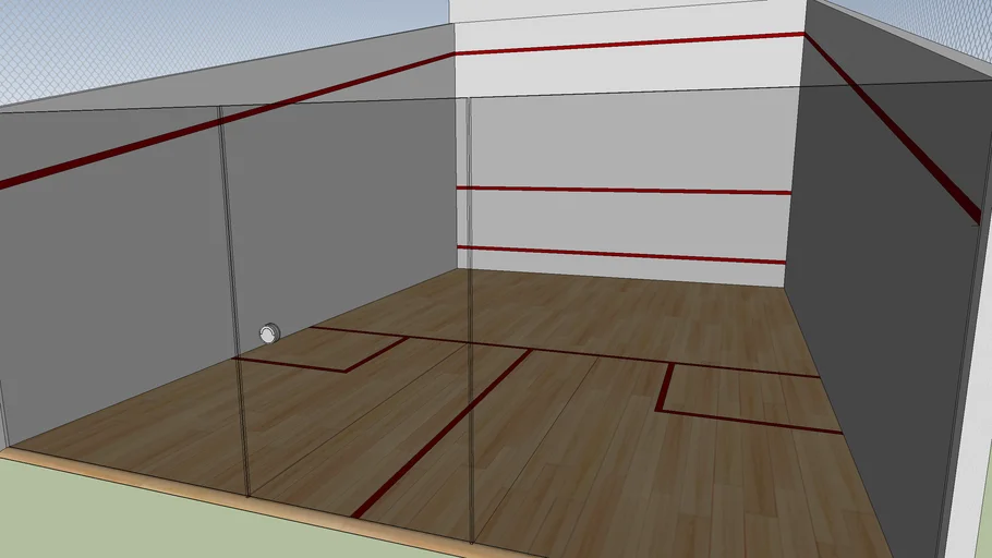 Regulation Squash Court 3D Warehouse
