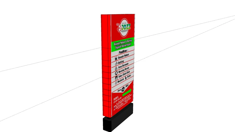 Pylon Neonbox Papan Nama