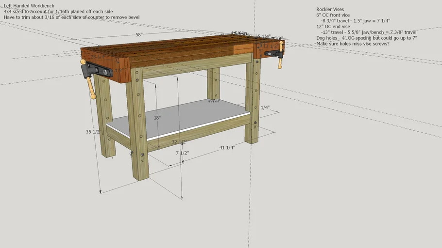 Real Woodworker's Workbench