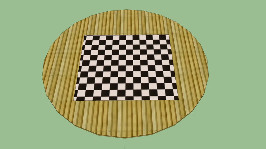 Checkers Table Made By Wood