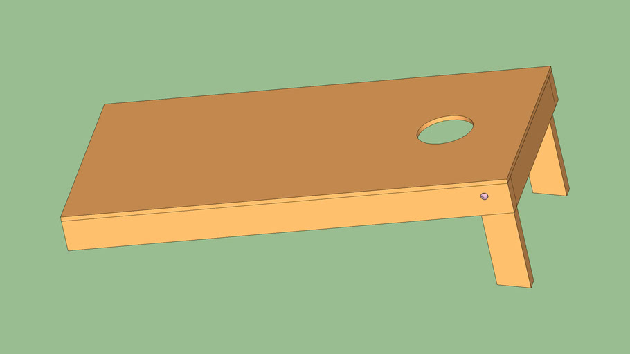 Corn Hole Bag Game Board 3D Warehouse