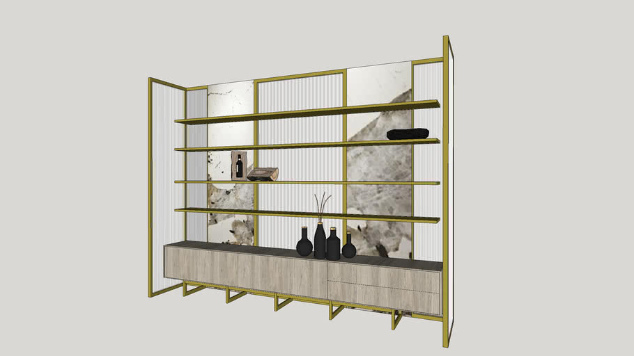 luxury bookcase/display 3D Warehouse