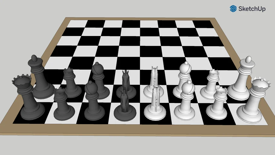 Racing king chess 3D Warehouse