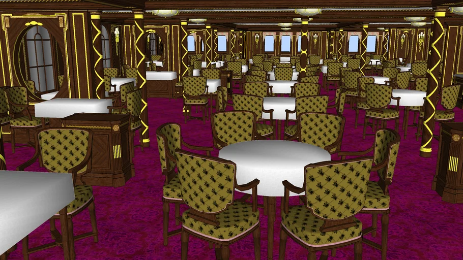 titanic la carte restaurant | 3D Warehouse