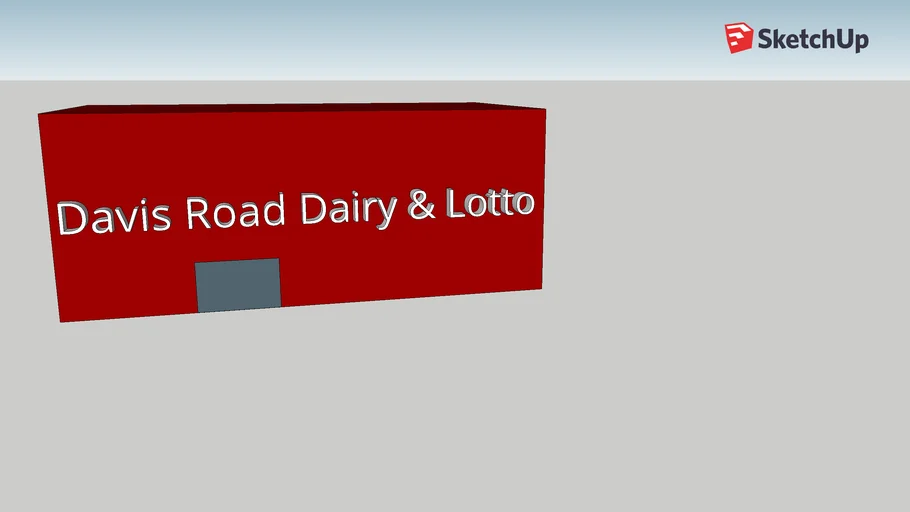Davis Road Dairy & Lotto 3D Warehouse
