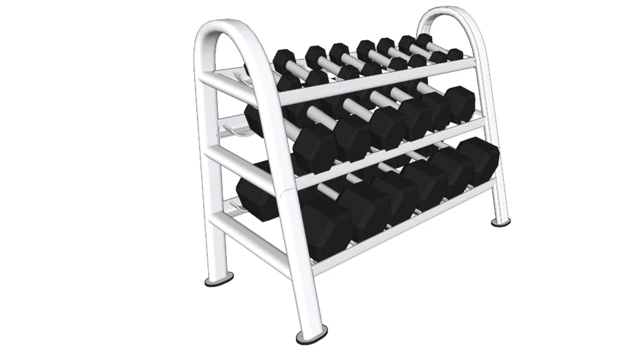 3 Tier Dumbbell Rack