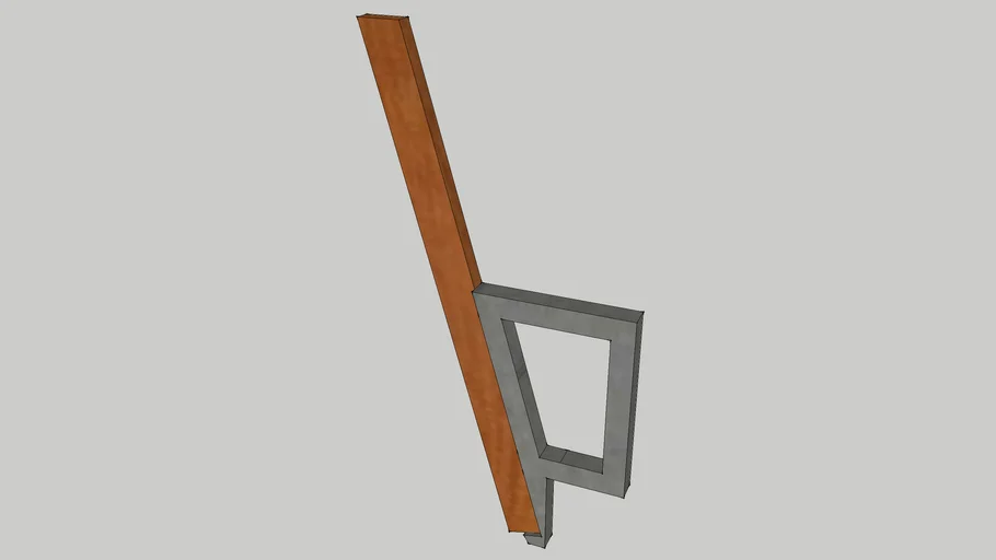 Deck Bench Bracket | 3D Warehouse