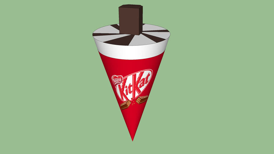 Kitkat ice cream cone