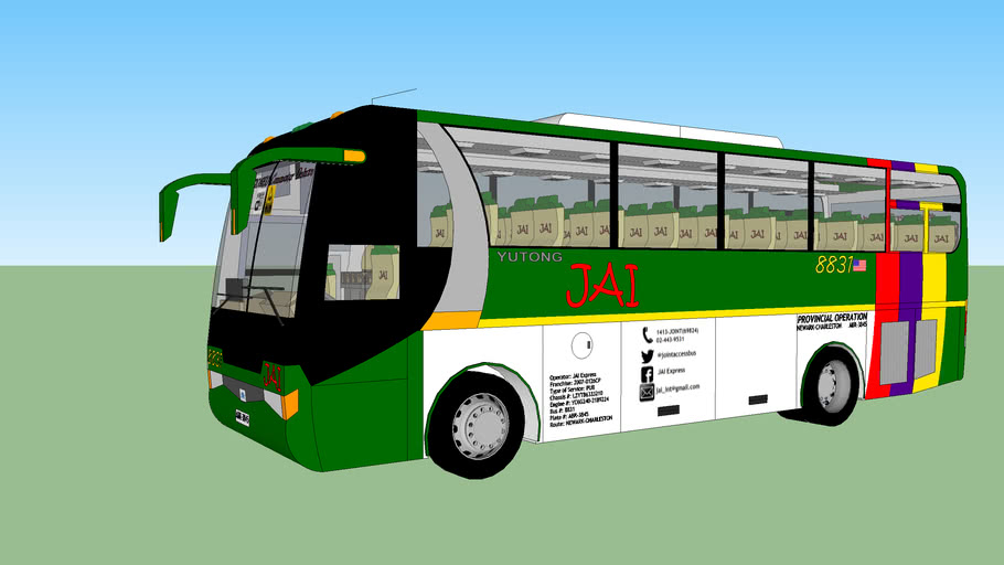 JAI Express Yutong ZK6107HA | 3D Warehouse