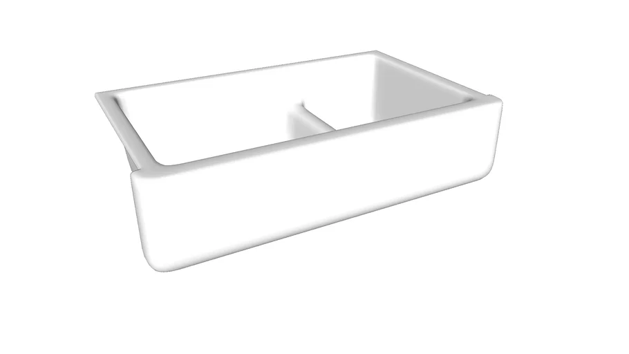 Kohler Whitehaven undermount farmhouse kitchen sink 3D Warehouse