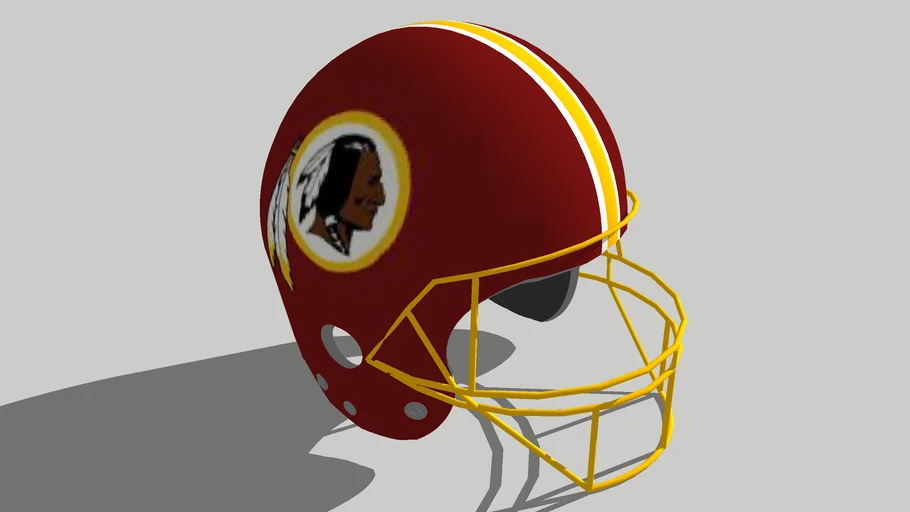 Washington Redskins NFL Football Helmet 3D model 3D printable