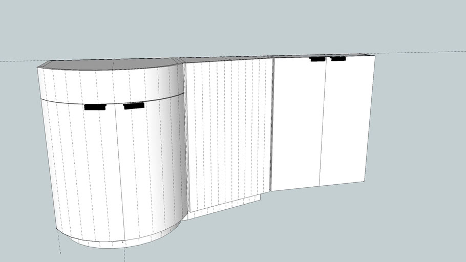 How To Make Curved Kitchen Doors In Sketchup