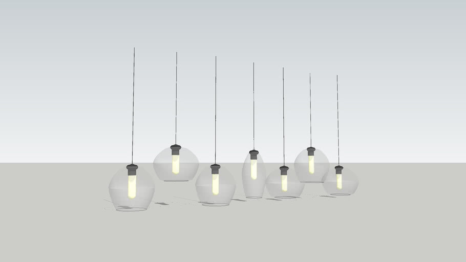 LUMINARIA TETO 10 3D Warehouse