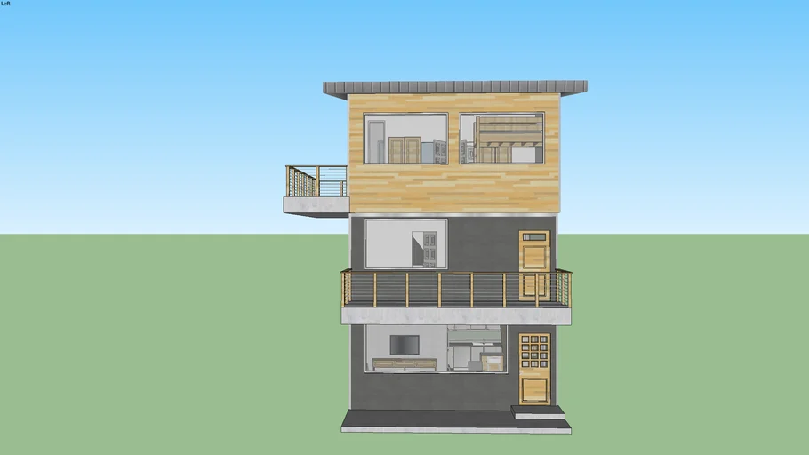3-Bedroom Tiny House | 3D Warehouse