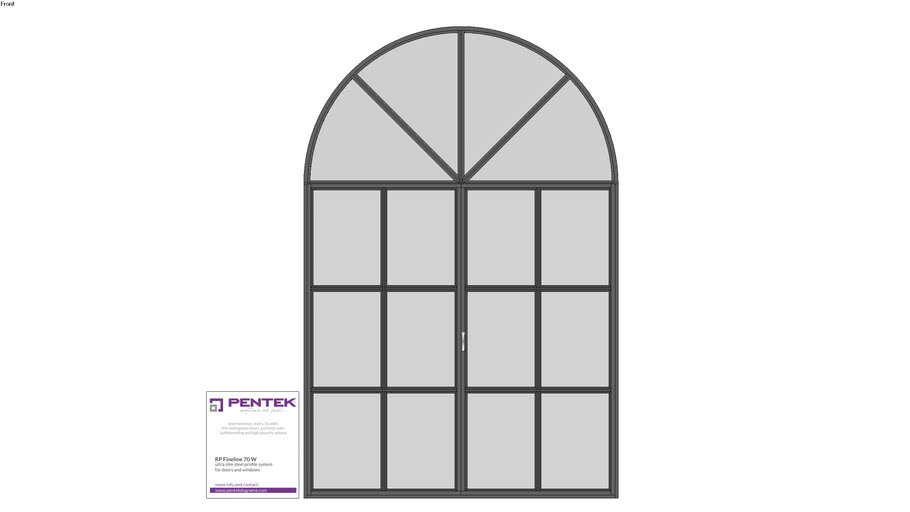 Modern Round Glass Door 3D Warehouse