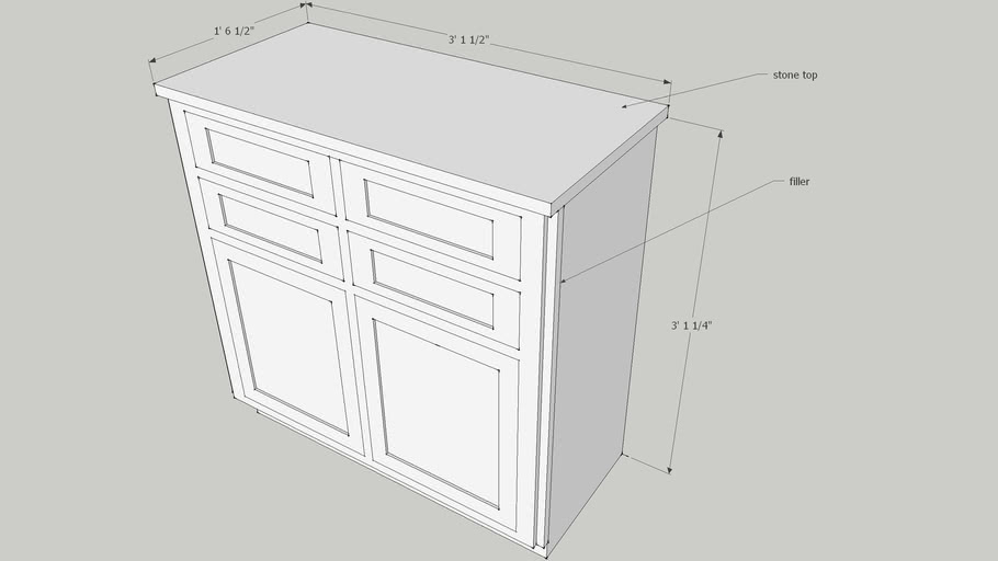 Bathroom storage cabinet | 3D Warehouse