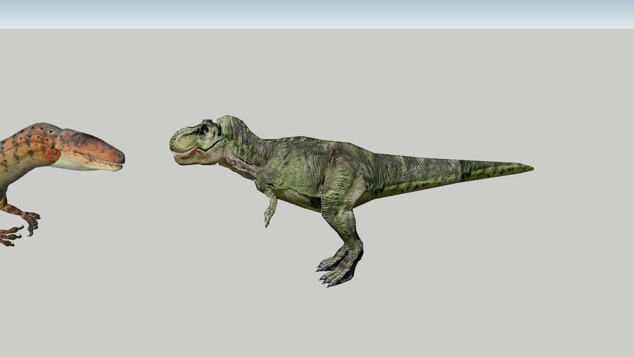 Carcharodontosaurus Vs Tyrannosaurus Rex 3d Warehouse 