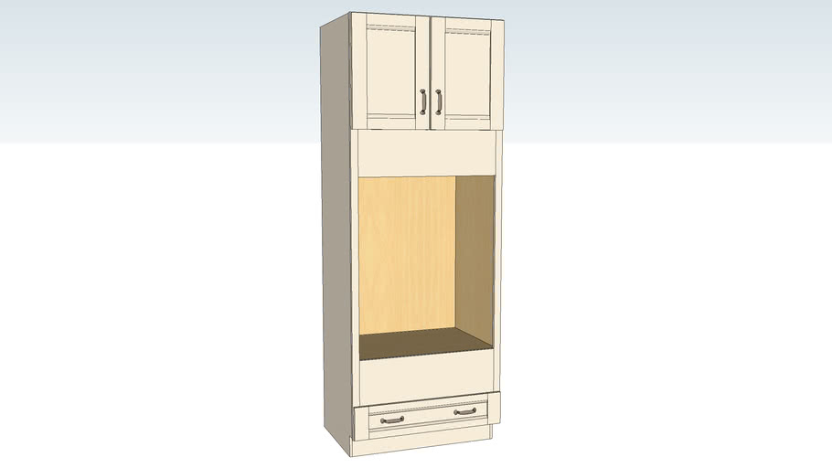 Oven Cabinet - Double with 3in Stiles